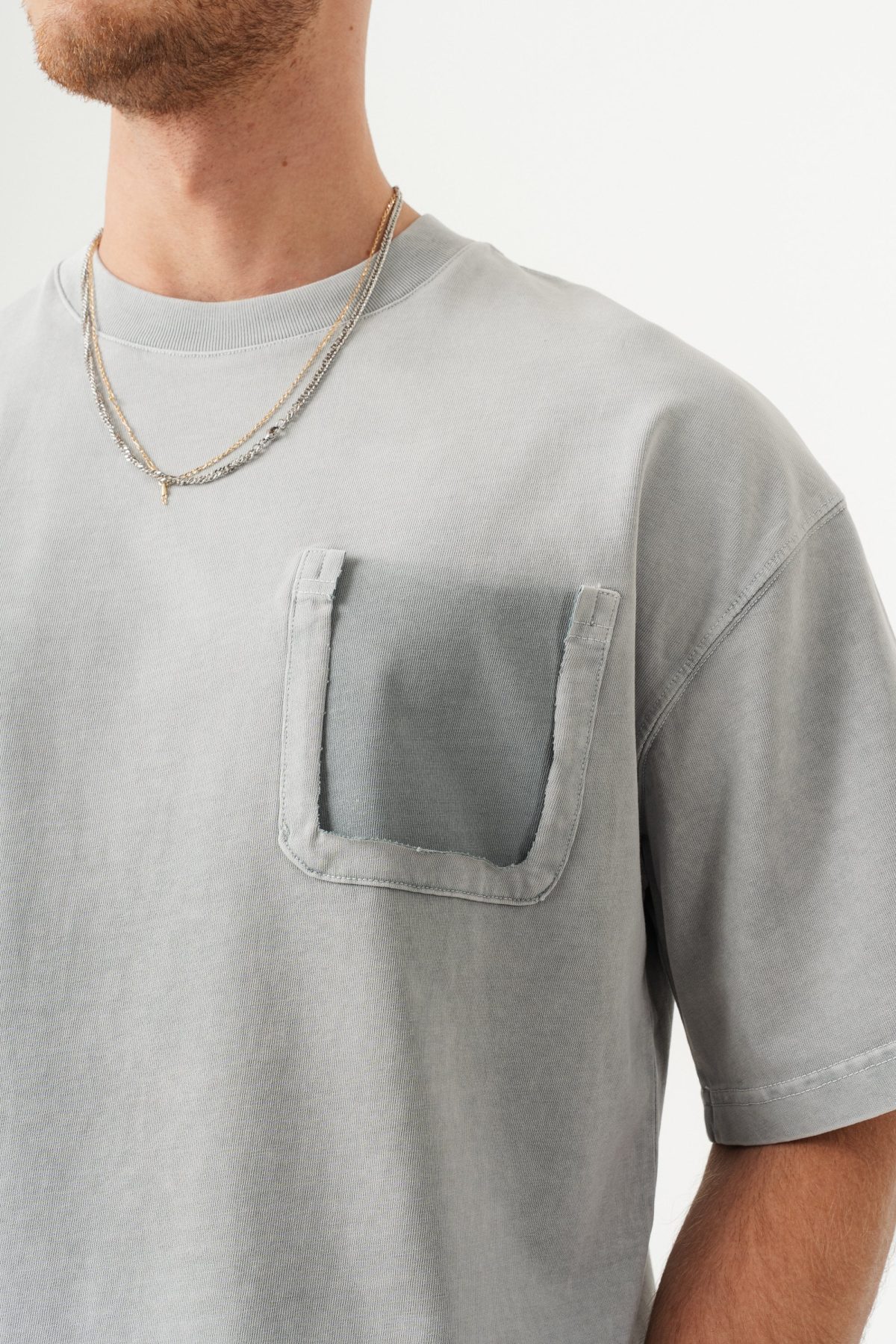 BORZ UNISEX CEPLİ-YIKAMALI OVERSİZE TİŞÖRT —  (8)