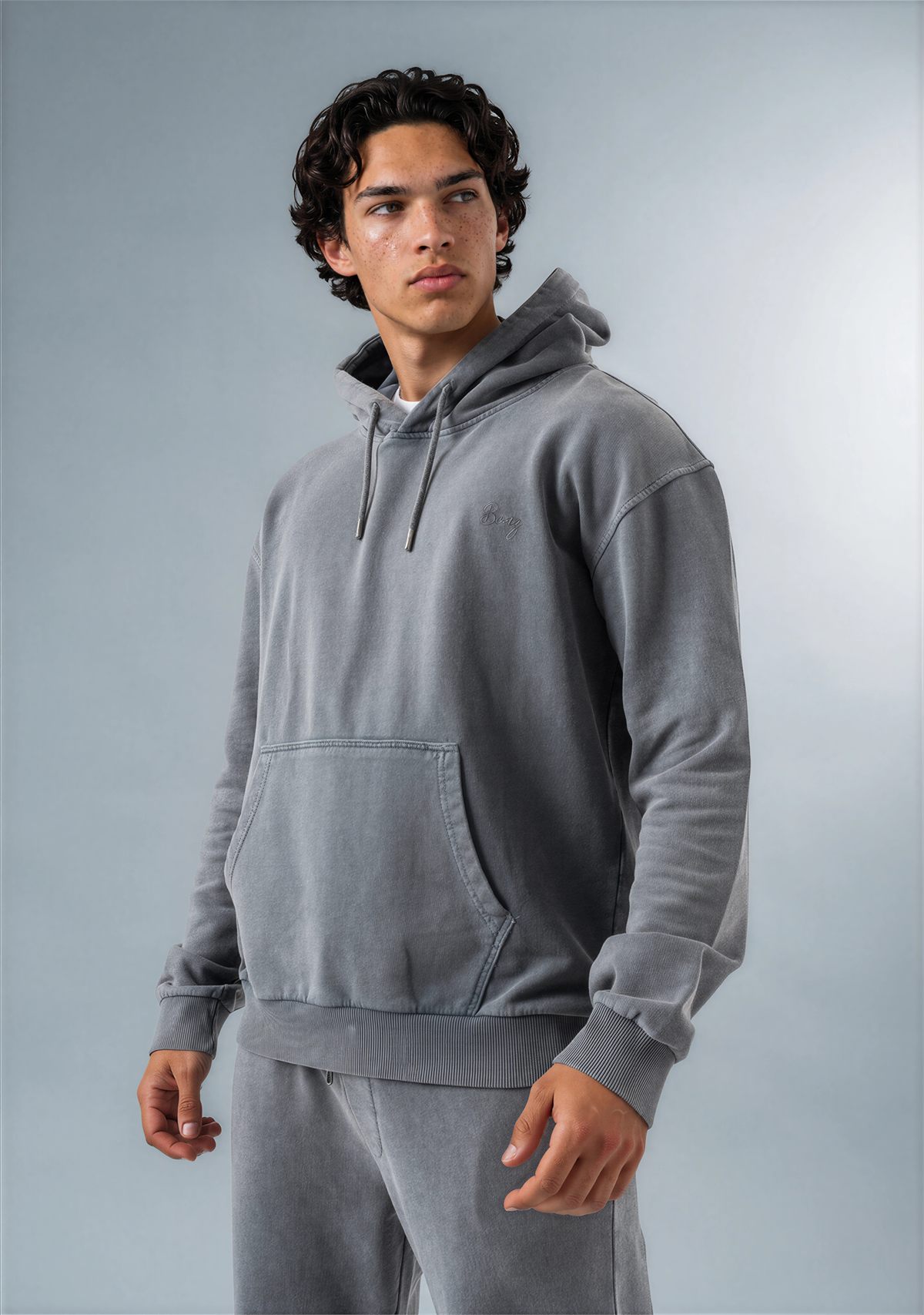 Garment Dyed Sweatpant — Storm Grey (2)