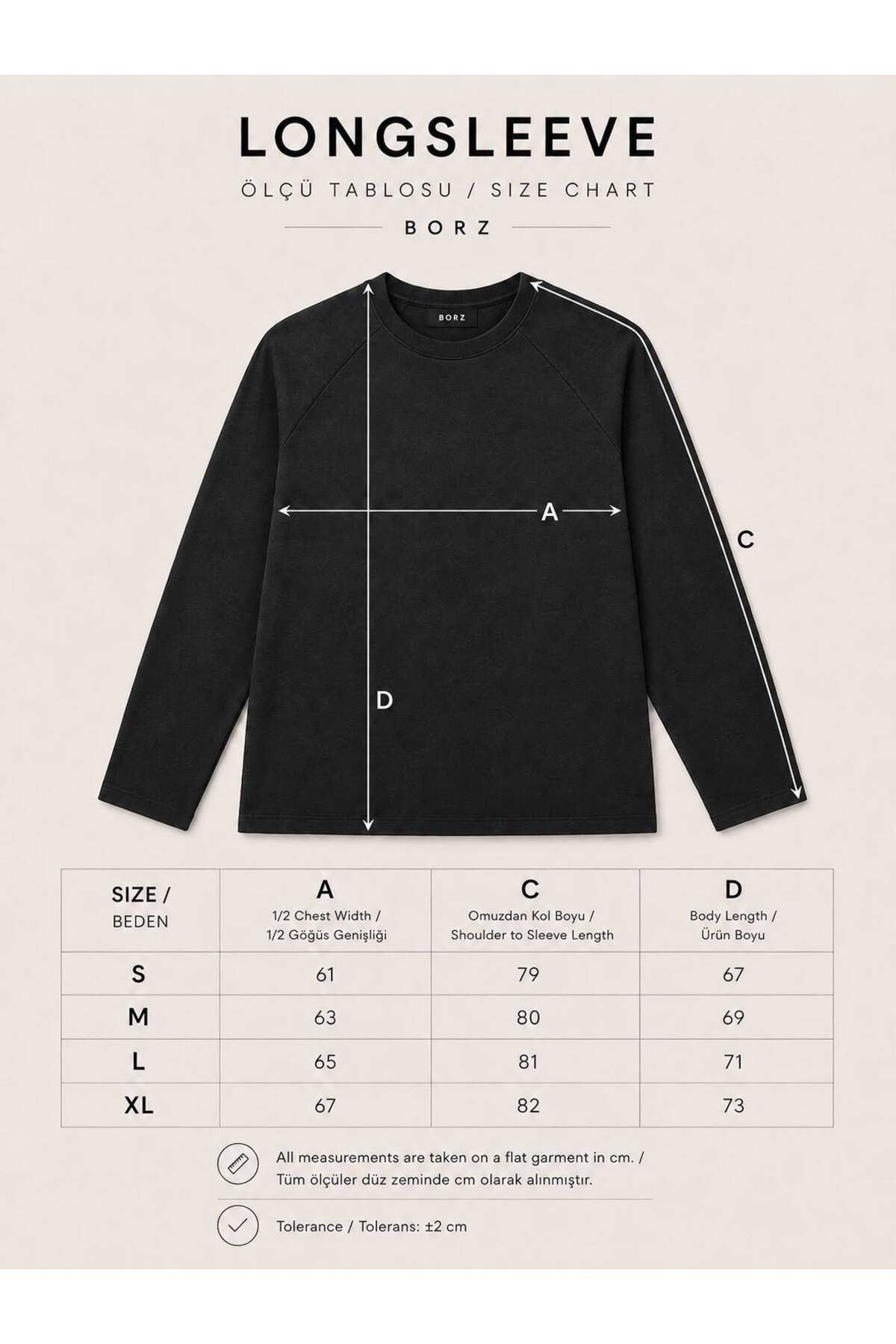 Çift Renk Kartal Baskılı Detaylı Oversize Uzun Kollu Tshirt —  (7)