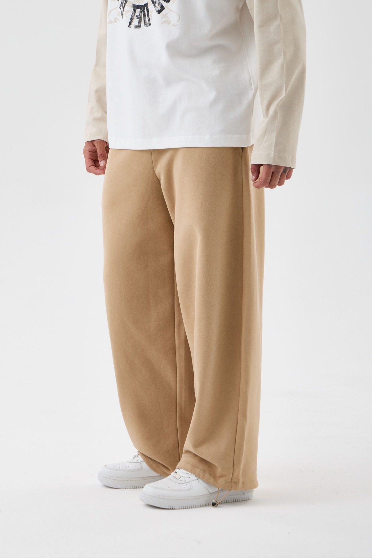 Erkek/Unisex Oversize Fit Bol Paça Eşofman Altı —  (2)