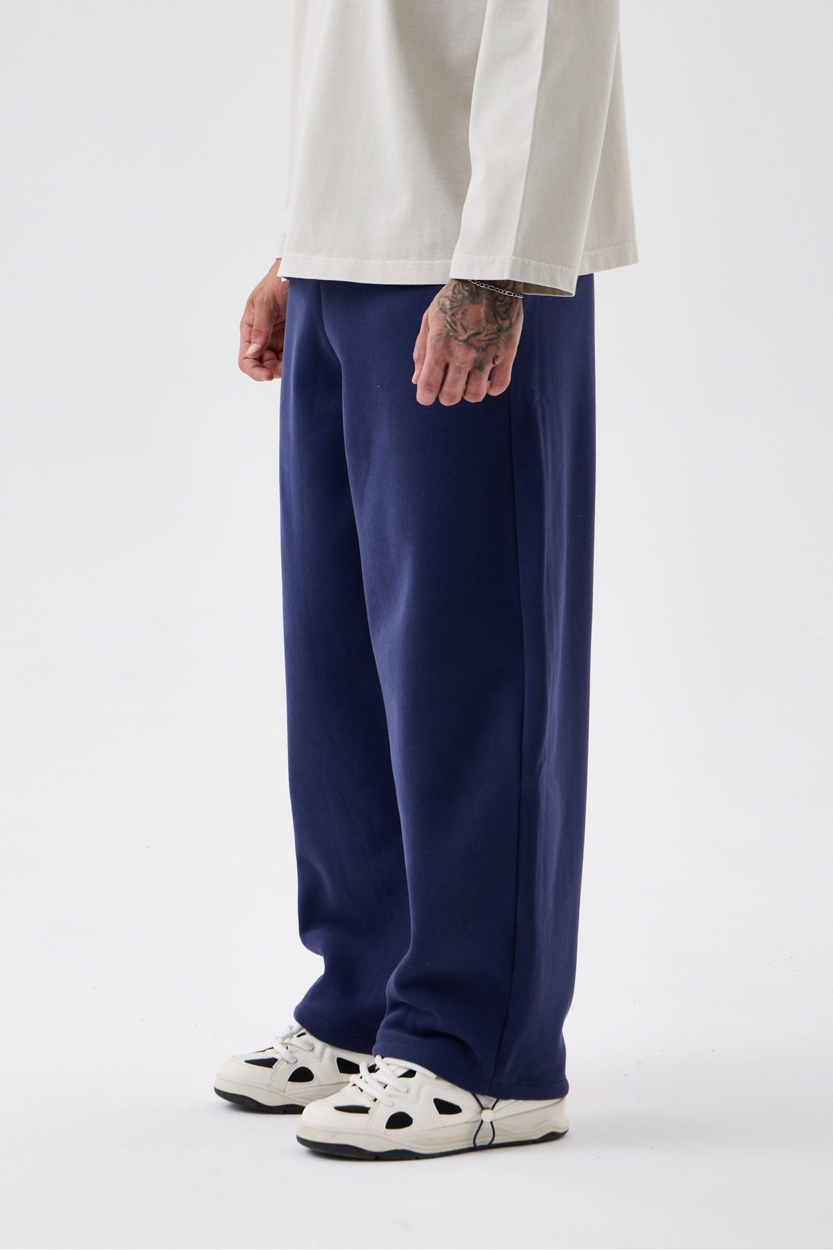 Erkek/Unisex Oversize Fit Bol Paça Eşofman Altı —  (1)