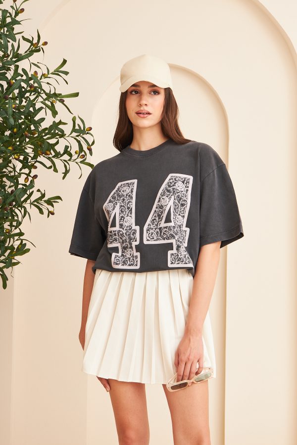 Kadın %100 Pamuk Yıkamalı T-shirt