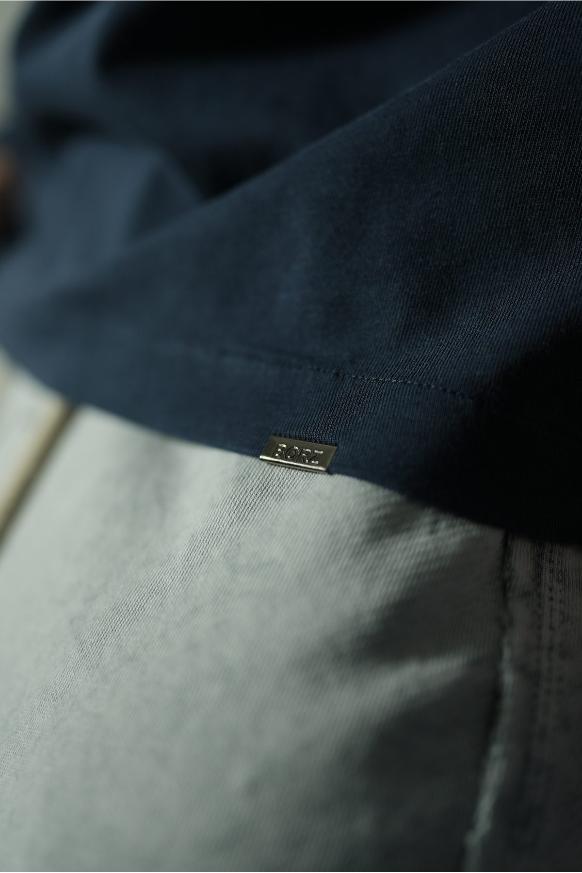METAL DETAYLI YIKAMALI BASİC OVERSİZE LONGSLEEVE T-SHİRT —  (8)