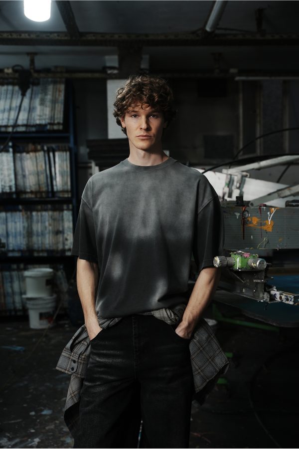 UNISEX GEÇİŞLİ - YIKAMALI OVERSIZE TİŞÖRT