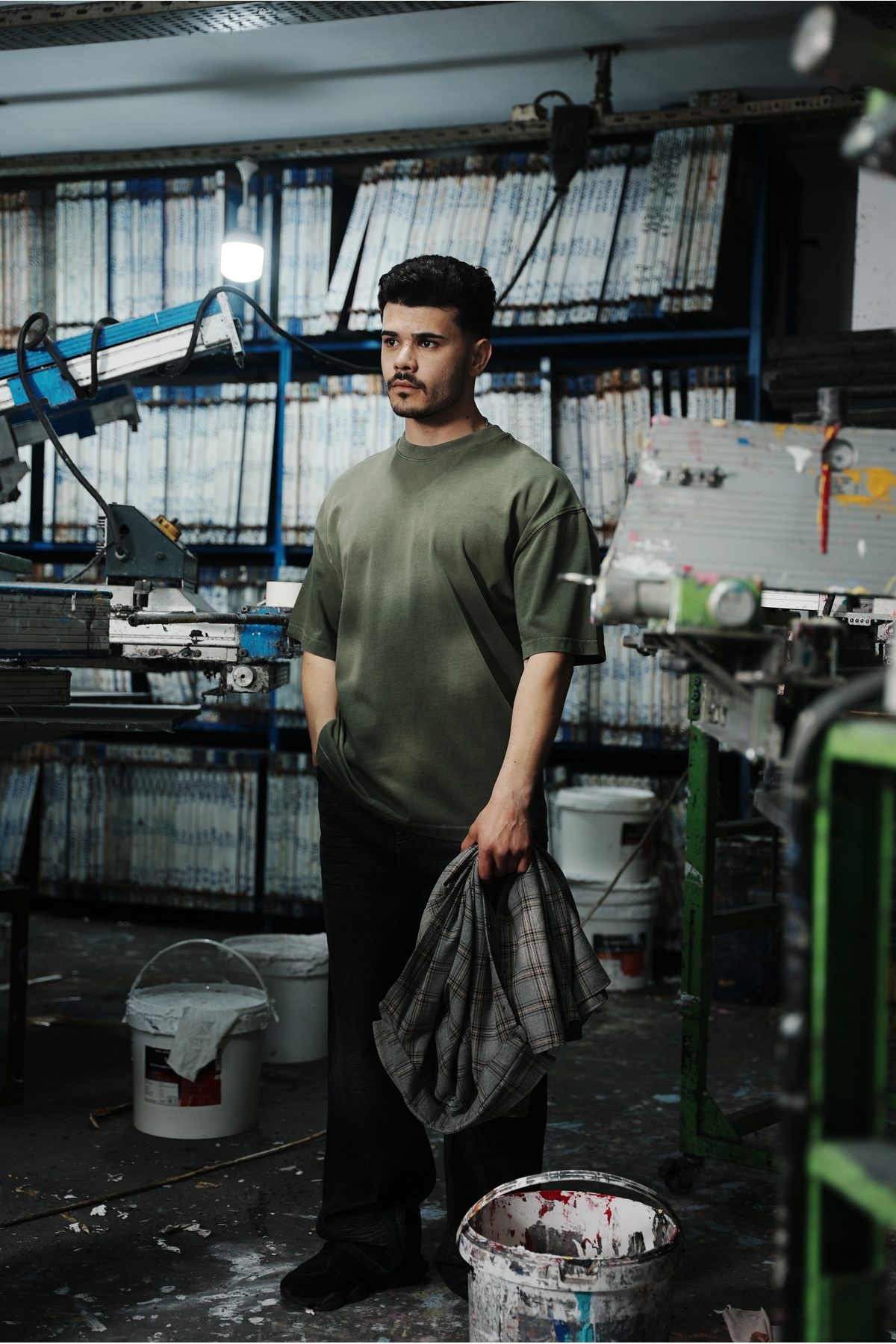 UNISEX GEÇİŞLİ - YIKAMALI OVERSIZE TİŞÖRT —  (1)