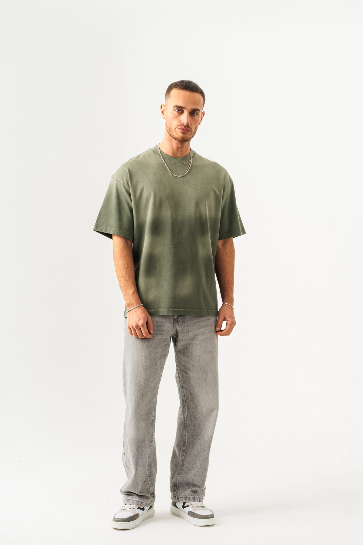 UNISEX GEÇİŞLİ - YIKAMALI OVERSIZE TİŞÖRT —  (5)