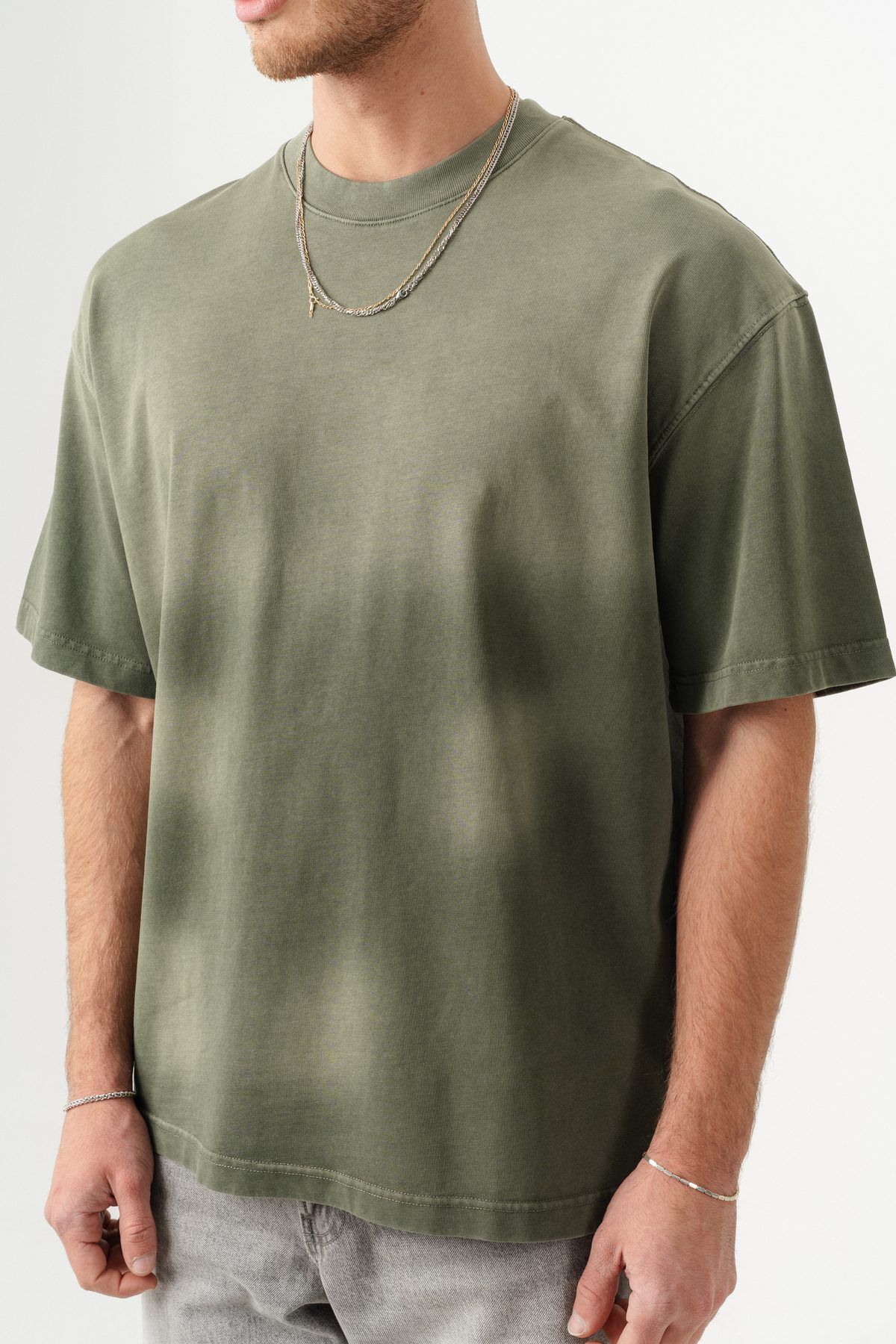 UNISEX GEÇİŞLİ - YIKAMALI OVERSIZE TİŞÖRT —  (7)