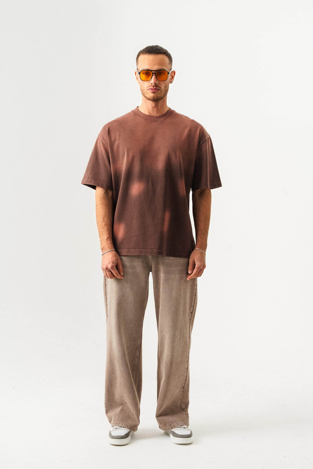 UNISEX GEÇİŞLİ - YIKAMALI OVERSIZE TİŞÖRT —  (5)
