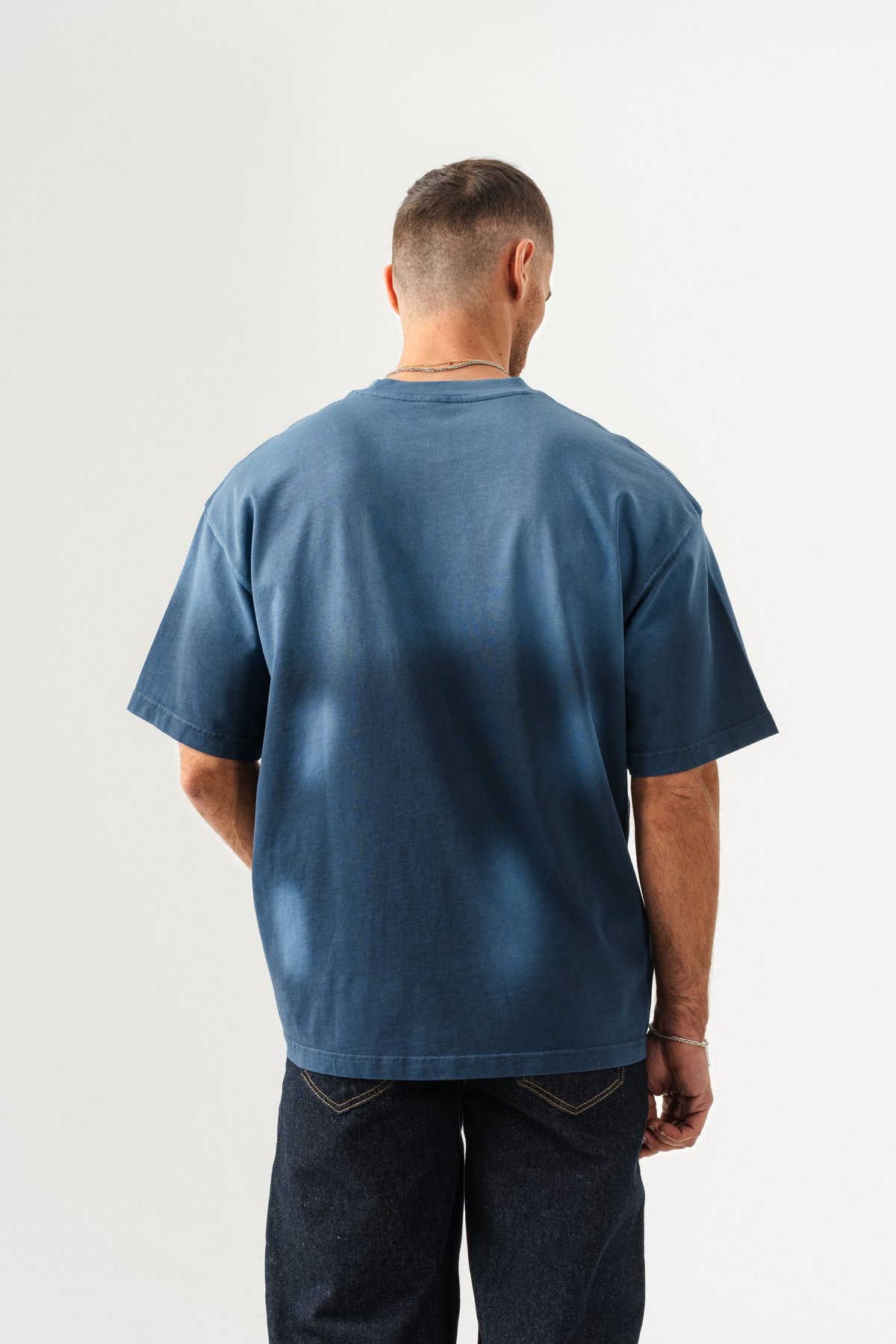 UNISEX GEÇİŞLİ - YIKAMALI OVERSIZE TİŞÖRT —  (4)
