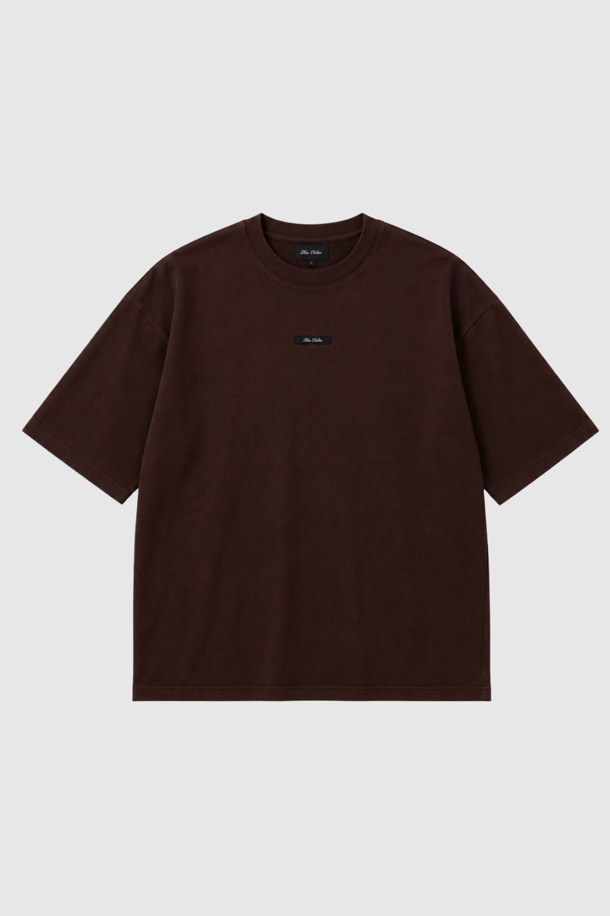 Erkek Soluk Efektli Boyfriend Kalıp Bisiklet Yaka T-shirt — Kahverengi (5)