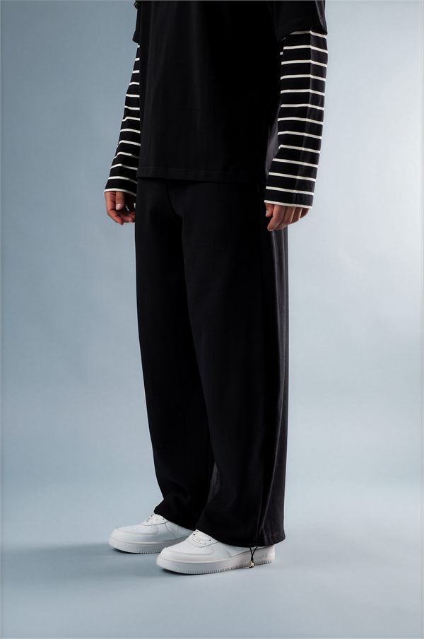 Wide Leg Pant — Jet Black